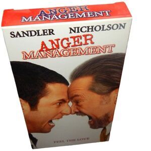 ANGER MANAGEMENT Adam Sandler Jack Nickelson vintage VHS in original paper case